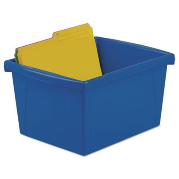 Storex Industries Storage Bin, Plastic, 11.3" W, 7.9" H, Assorted 61514U06C